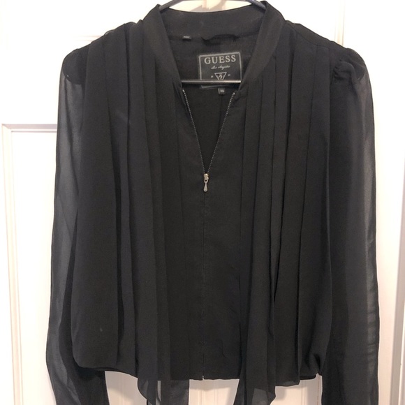 Guess Black Blouse/Jacket - Picture 1 of 7